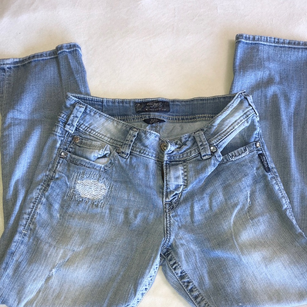 Silver suki capri